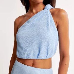 Abercrombie & Fitch: Crinkle Textured One-Shoulder Set Top